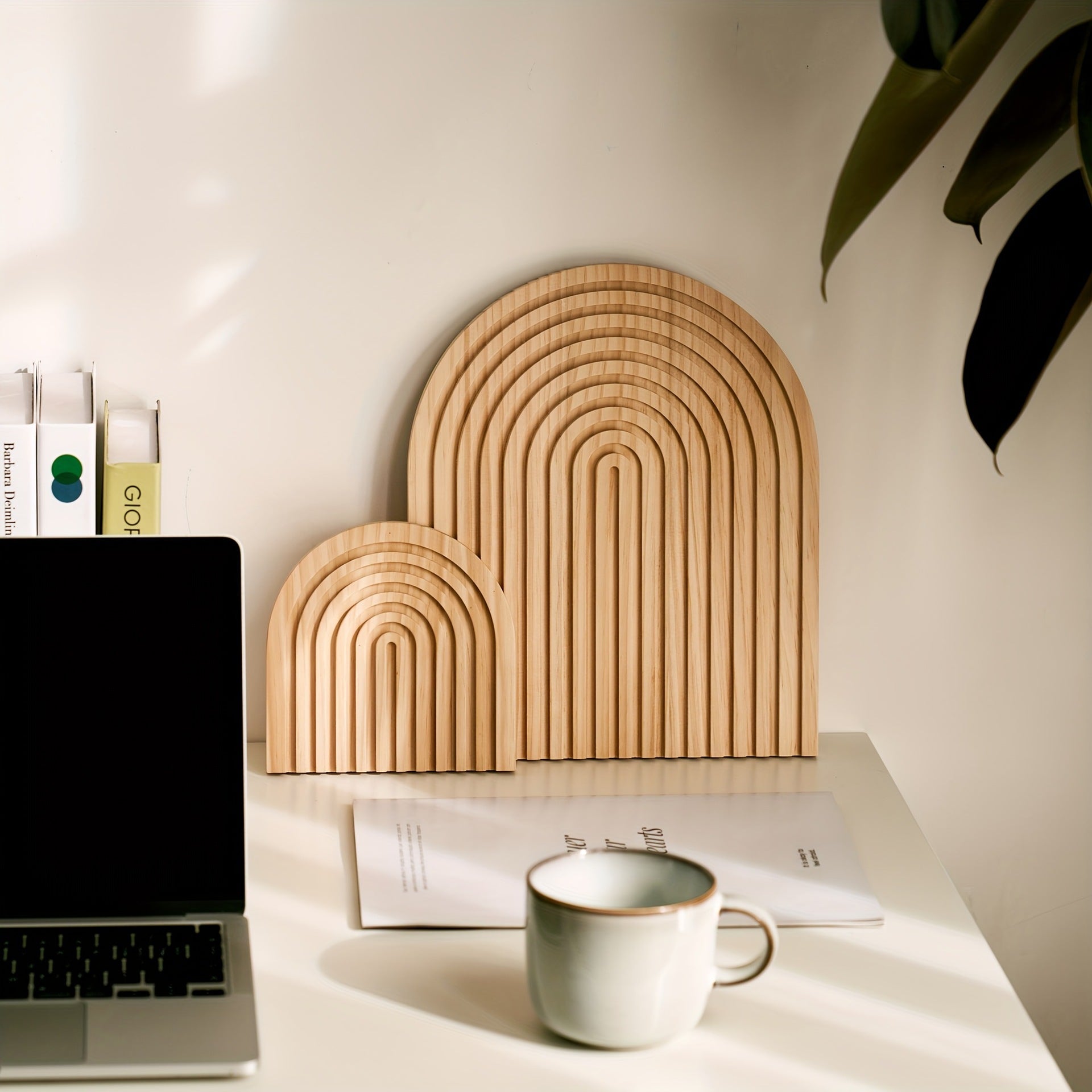 Wooden Rainbow Arch Home Decor Set
