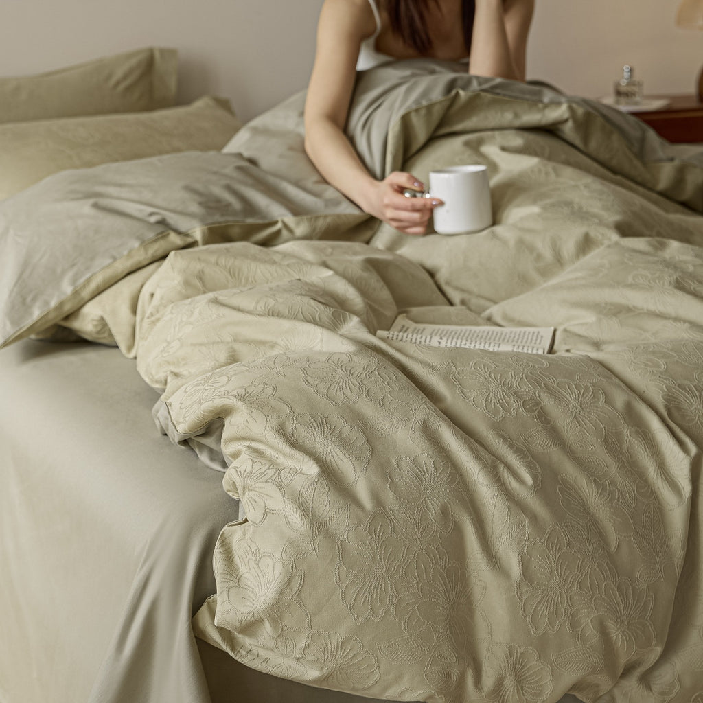 Luxury Cotton Jacquard Bedding