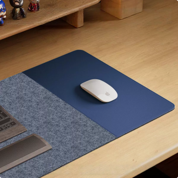 Felt Leather Desk Pad