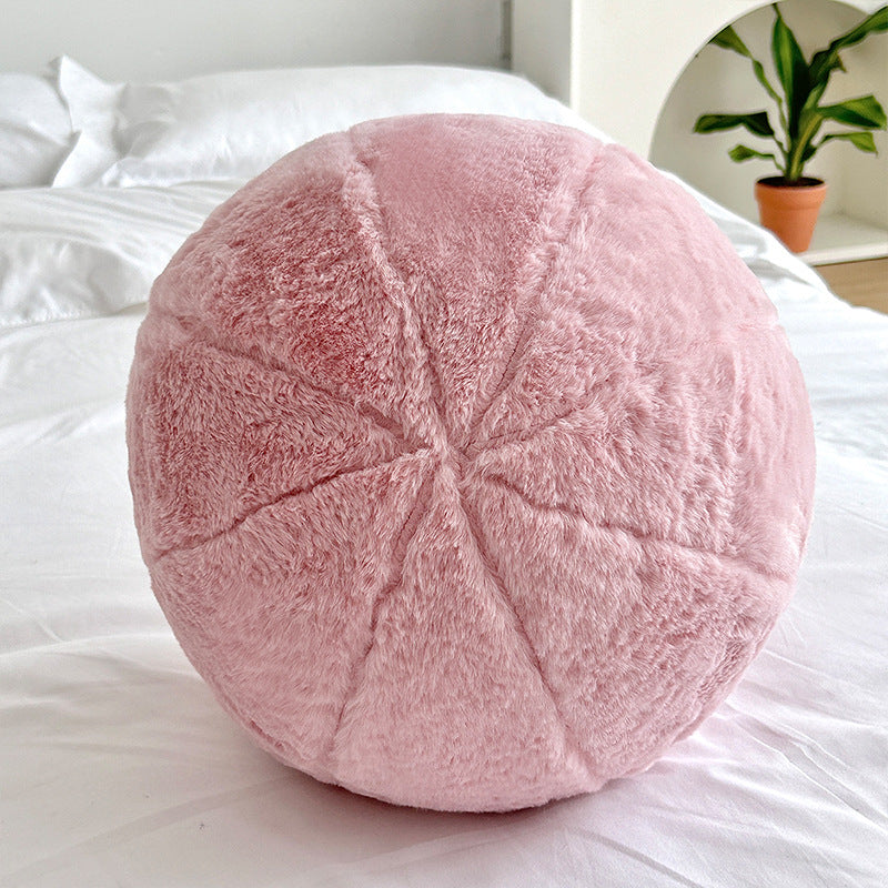 Scandinavian Round Plush Pillow