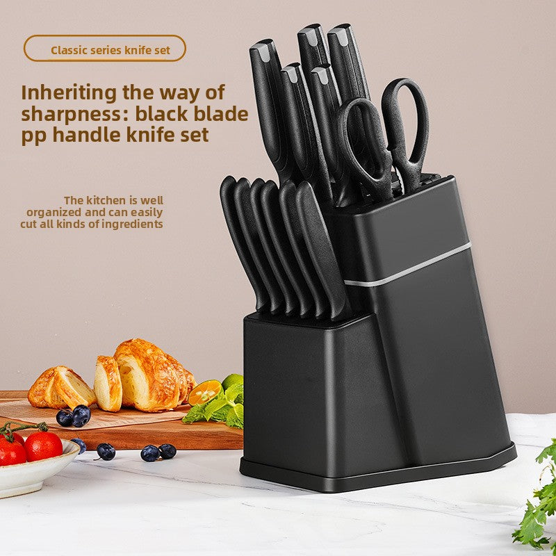 Stainless Steel Kitchen Knife Set with PP Handle