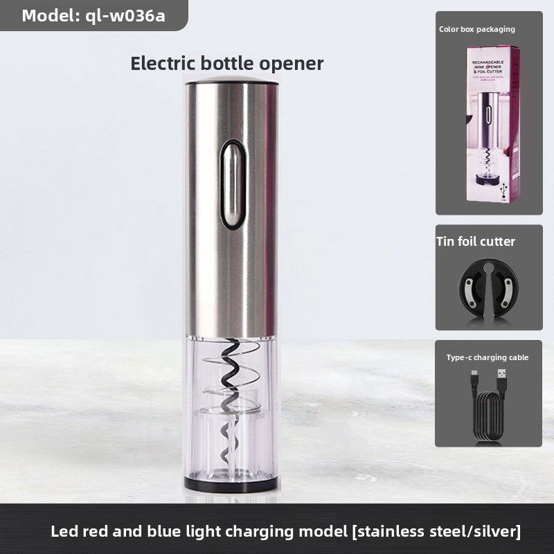 Electric Wine Bottle Opener Set with Accessories