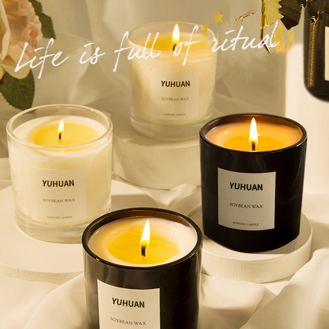 Aromatherapy Soy Wax Candle in Glass Jar