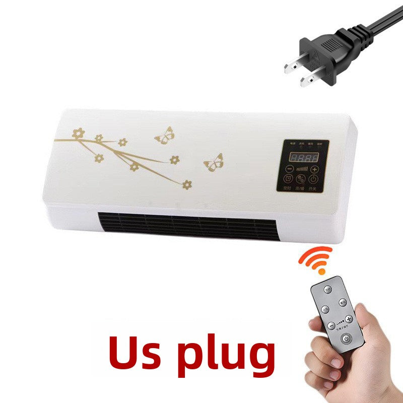 Wall-Mounted Electric Heater with Remote Control for Home Use