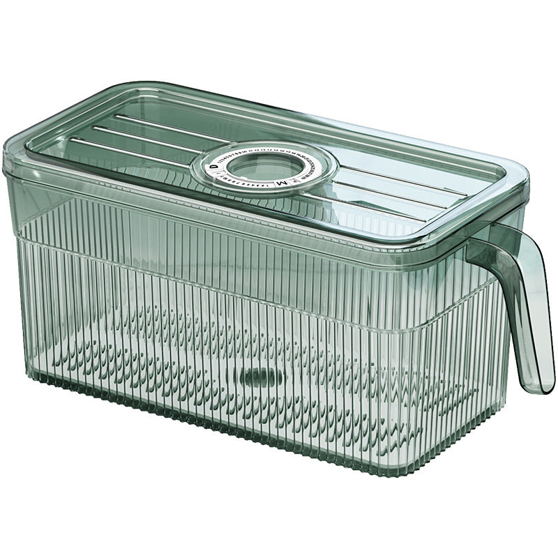 Stackable Refrigerator Food Storage Box with Timer