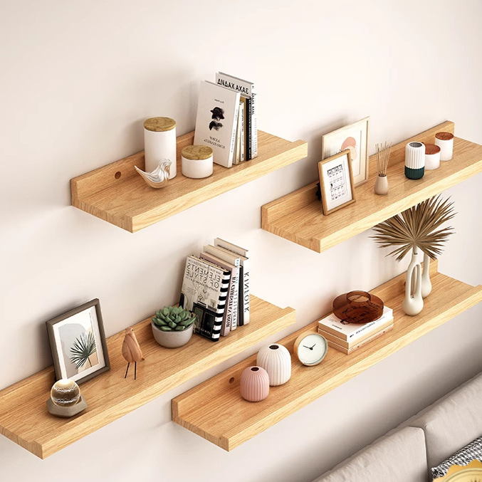 Solid Wood Wall Mounted Shelf