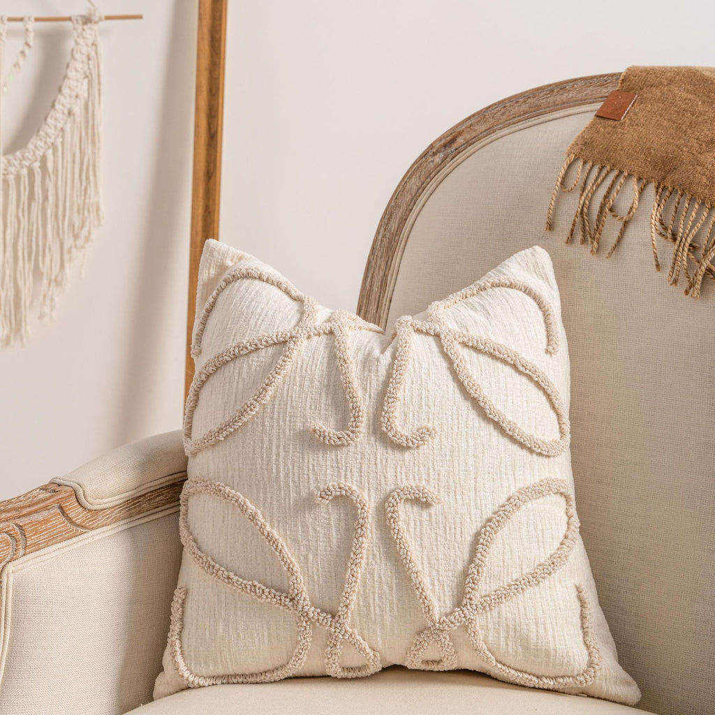 Knitted Tassel Pillow Case