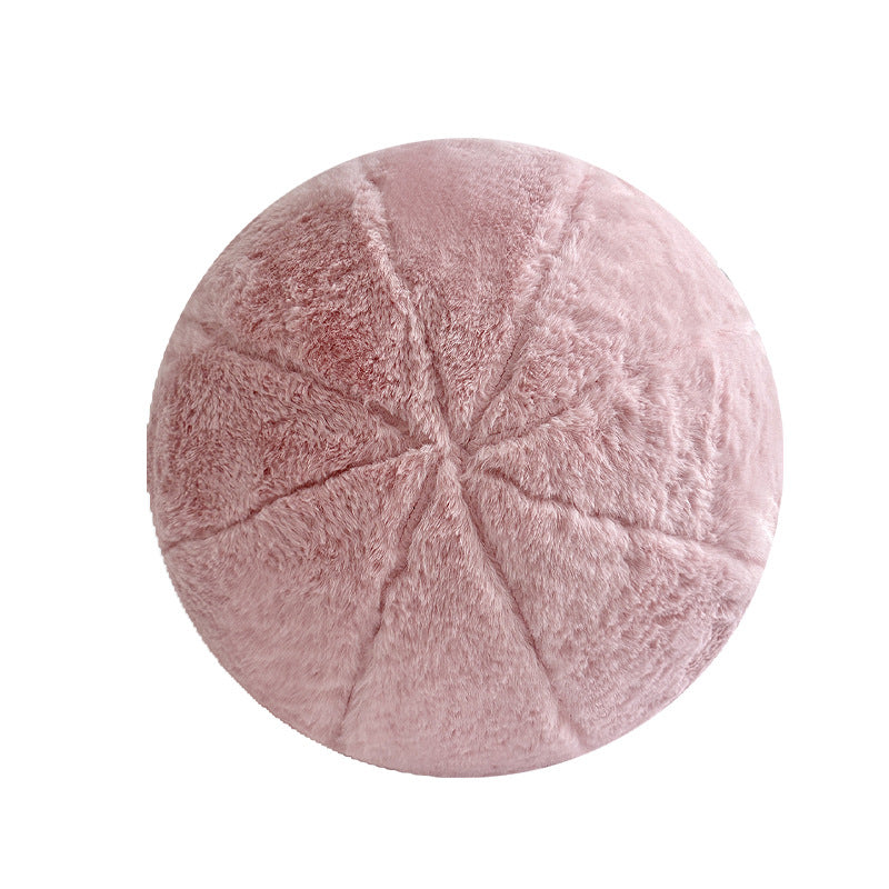 Scandinavian Round Plush Pillow