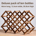 Modern Solid Wood Wine Display Rack