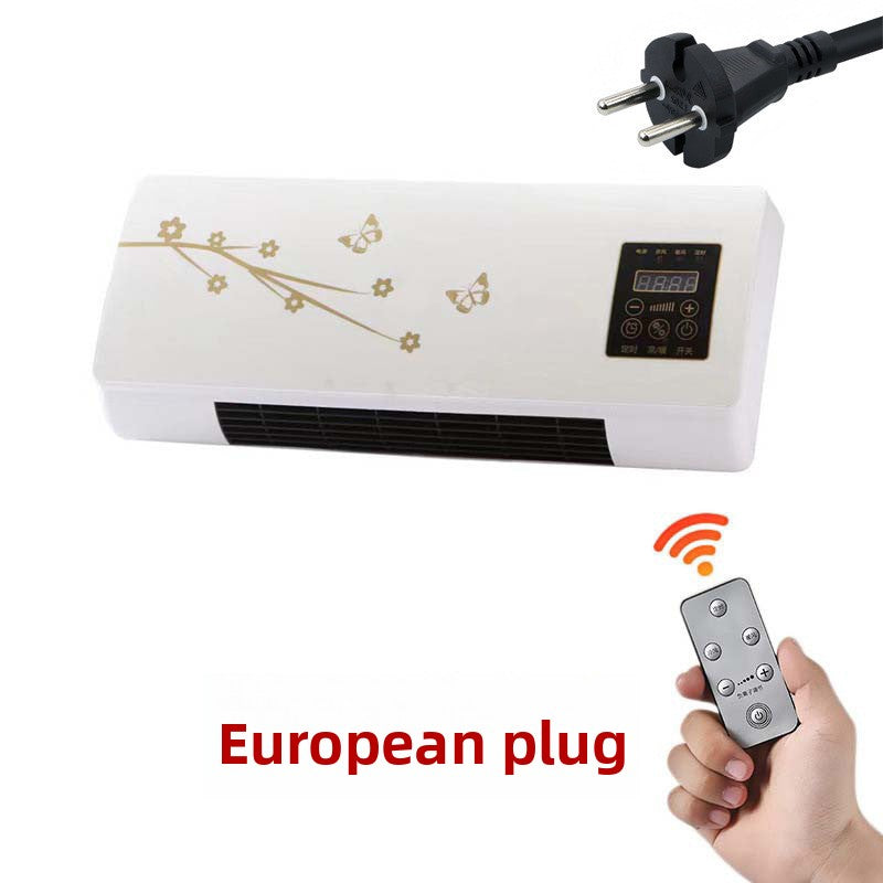 Wall-Mounted Electric Heater with Remote Control for Home Use