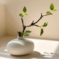 Artificial Green Plant Ceramic Vase Set