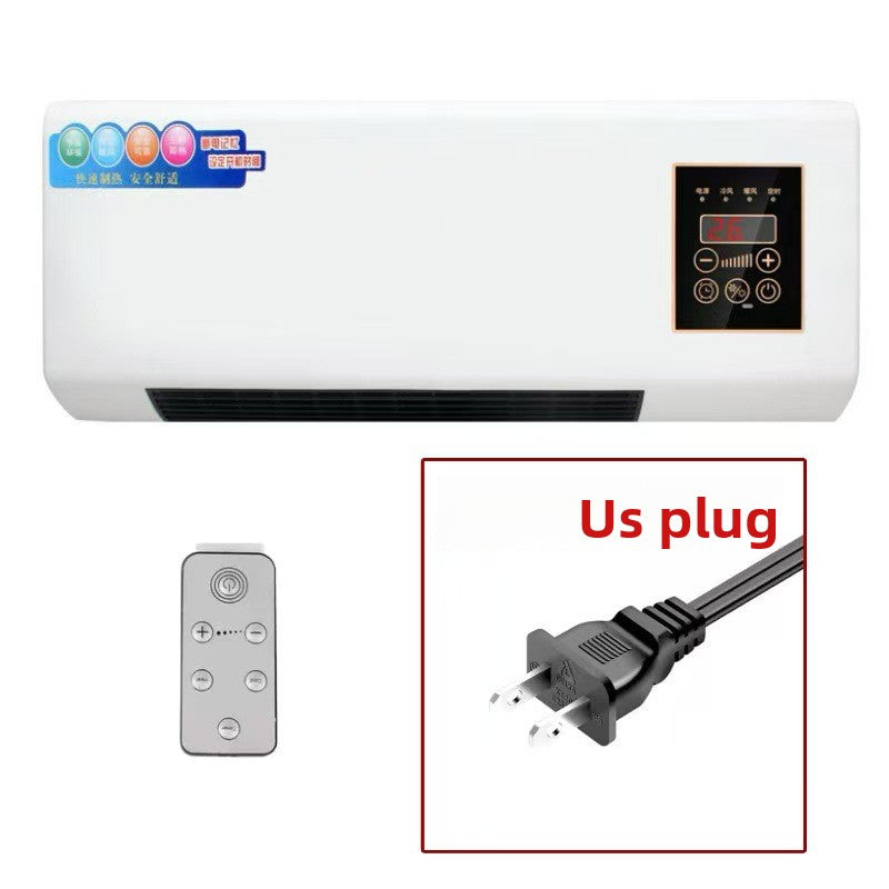 Wall-Mounted Electric Heater with Remote Control for Home Use