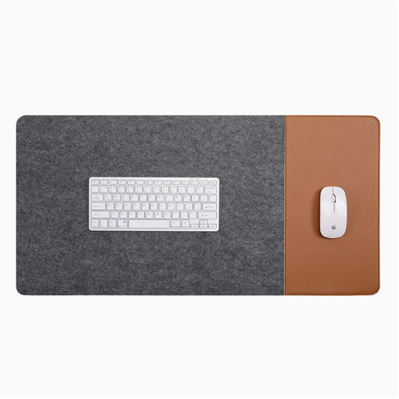 Felt Leather Desk Pad