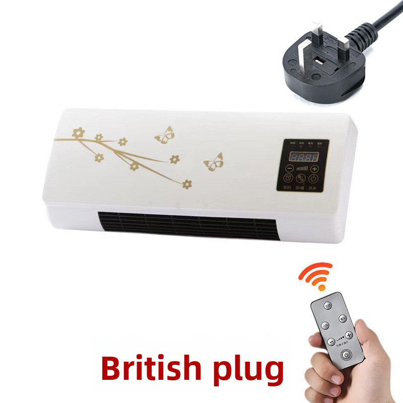Wall-Mounted Electric Heater with Remote Control for Home Use