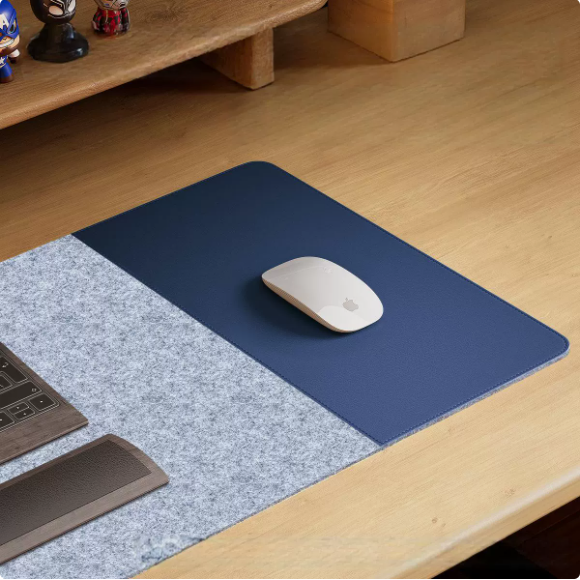 Felt Leather Desk Pad