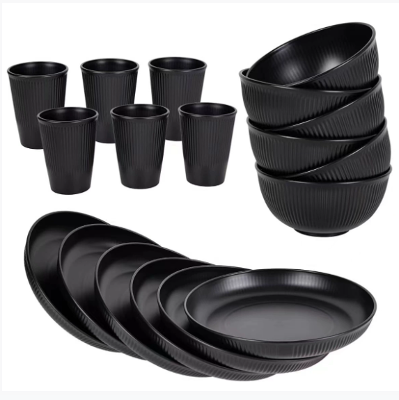 Wheat Straw Tableware Set with Utensils