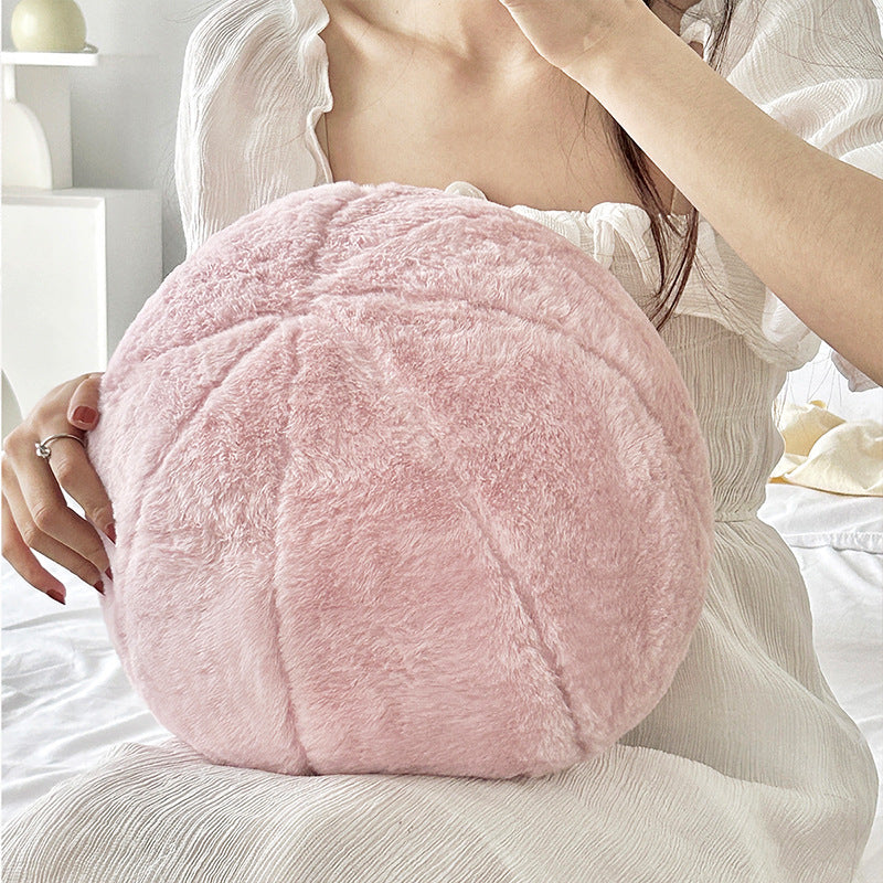 Scandinavian Round Plush Pillow