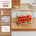 Stackable Refrigerator Food Storage Box with Timer