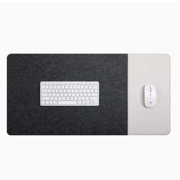 Felt Leather Desk Pad