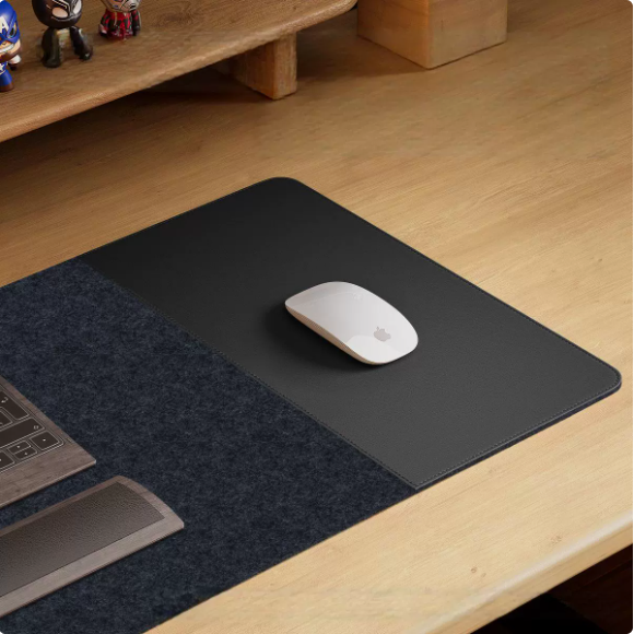 Felt Leather Desk Pad