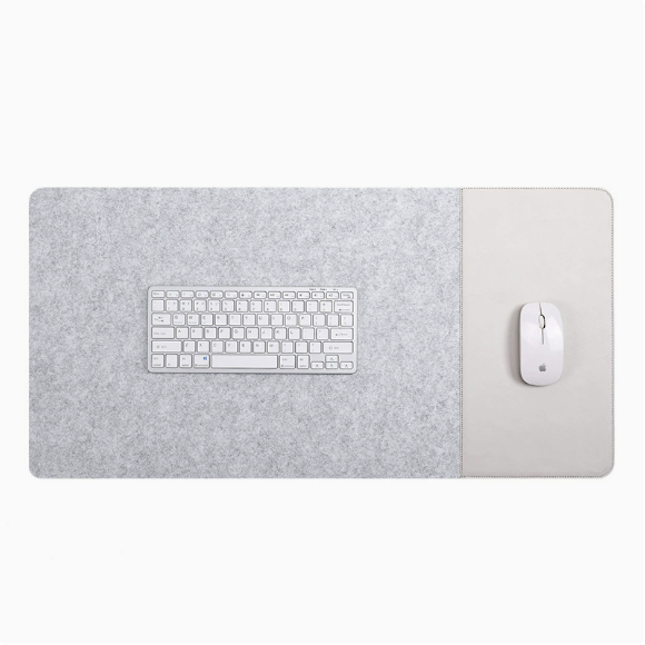 Felt Leather Desk Pad