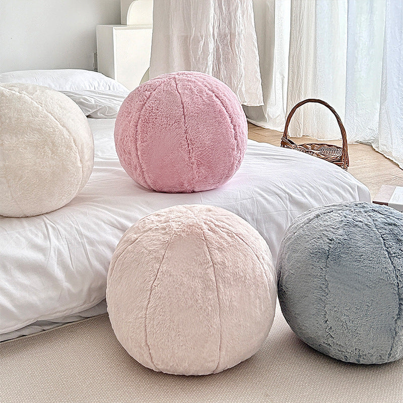 Scandinavian Round Plush Pillow