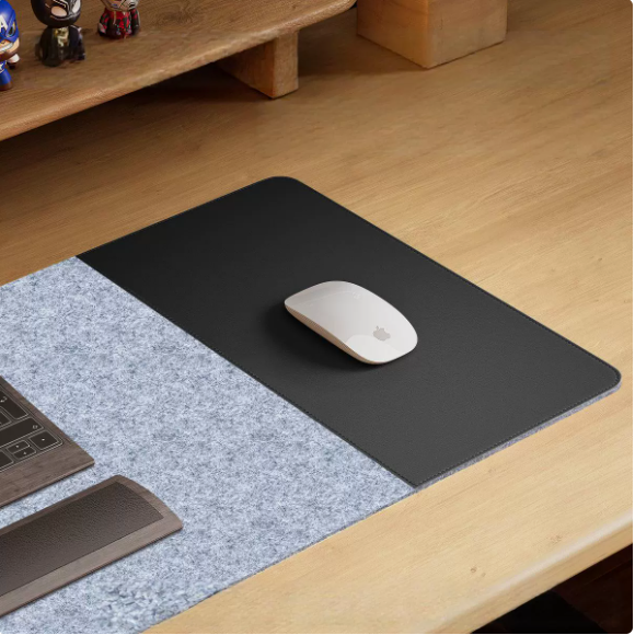 Felt Leather Desk Pad