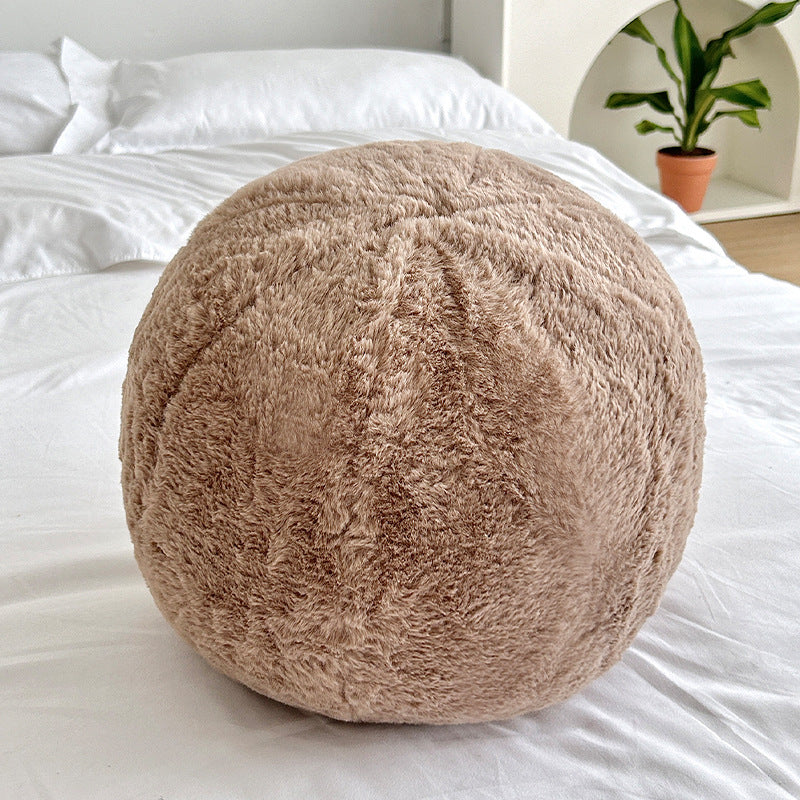 Scandinavian Round Plush Pillow