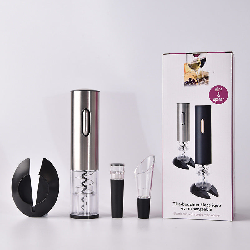 Electric Wine Bottle Opener Set with Accessories